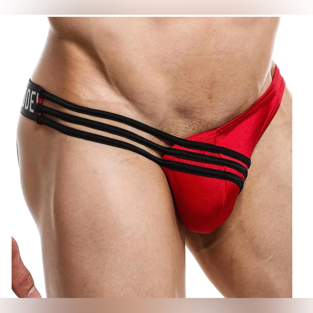 Good Devil Red and Black jockstrap